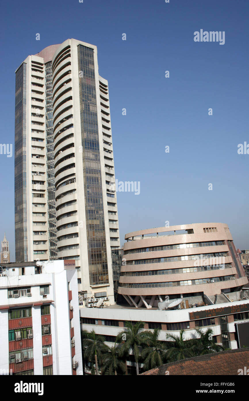 Bombay Stock Exchange building, Bombay Mumbai, Maharashtra, Indien Stockfoto