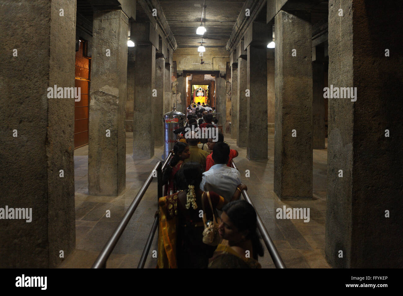 Granit Stein Spalten Hall der Brihadishwara-Tempel Vishwakarma Tamilnadu Indien Stockfoto