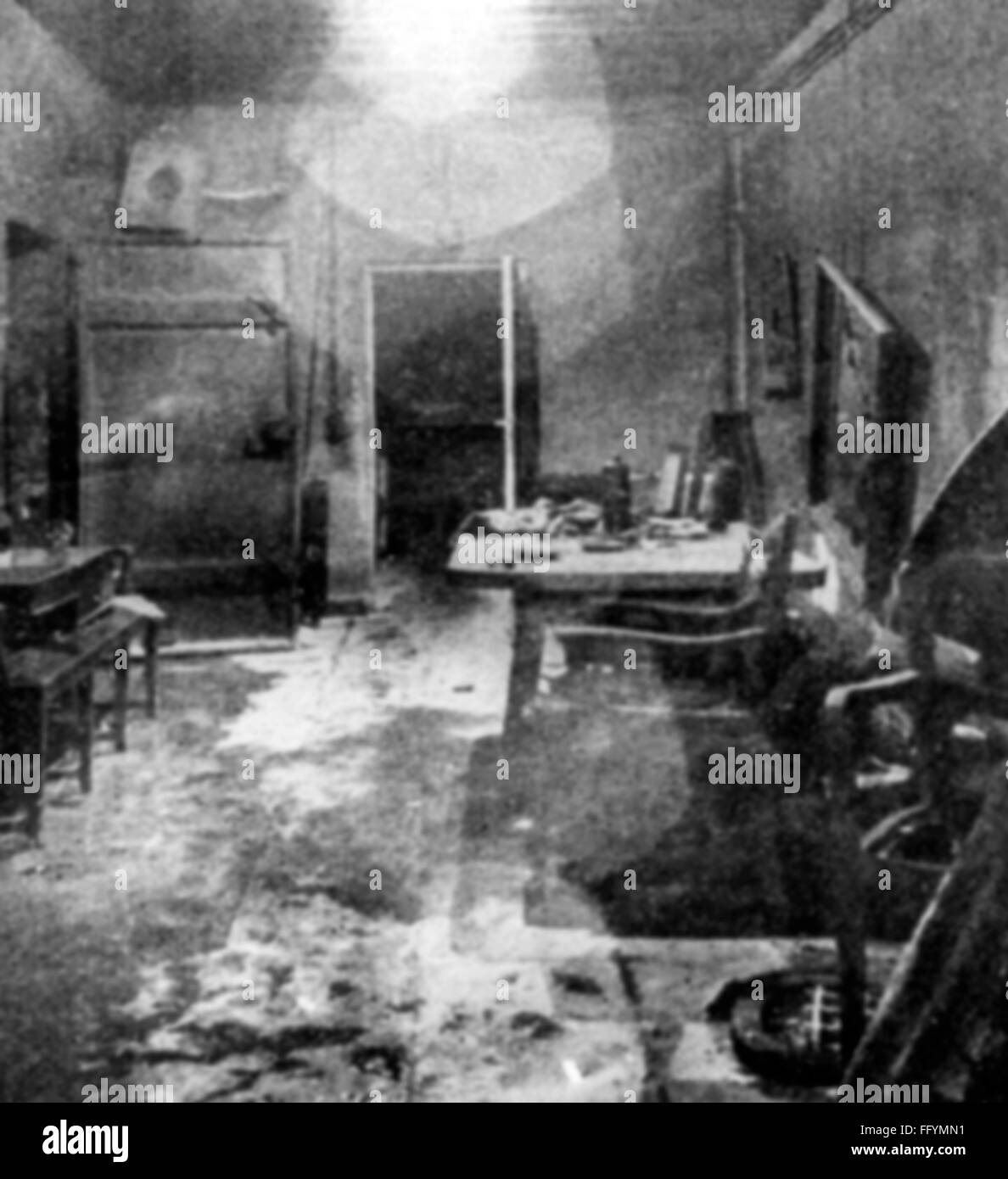 Nationalsozialismus / Nationalsozialismus, Architektur, Reichskanzlei, Berlin, Führerbunker, Eingangshalle, 1945, Zusatzrechte-Clearenzen-nicht vorhanden Stockfoto