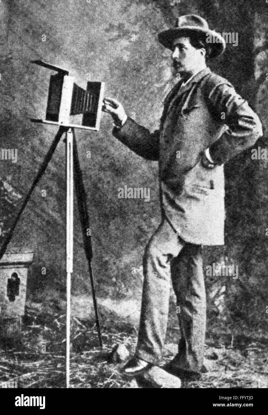 Fotografie, Fotograf, Fotograf in seinem Studio, 1885, Zusatz-Rechte-Clearences-nicht vorhanden Stockfoto