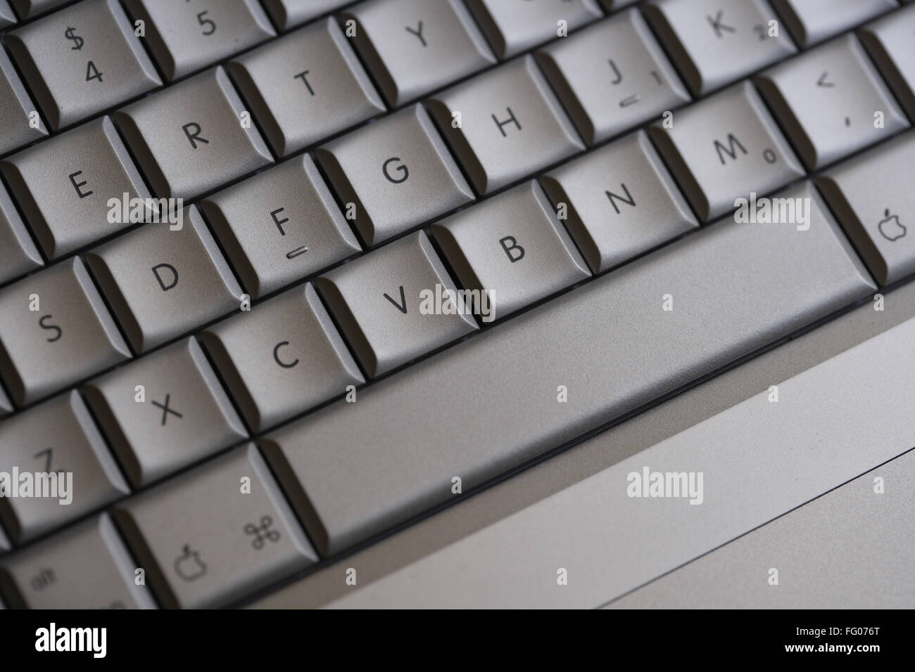 Computer-Tastatur, Apple Laptop Mac Book Pro, Indien Stockfoto