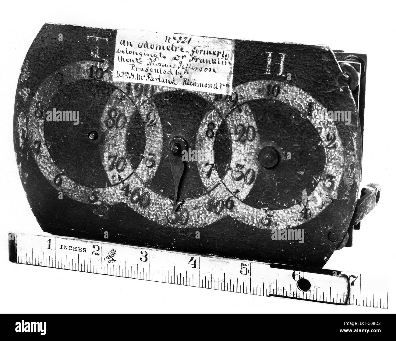 Franklin Kilometerzahler C1775 Nodometer Von Benjamin Franklin C1775 Gebaut Stockfotografie Alamy