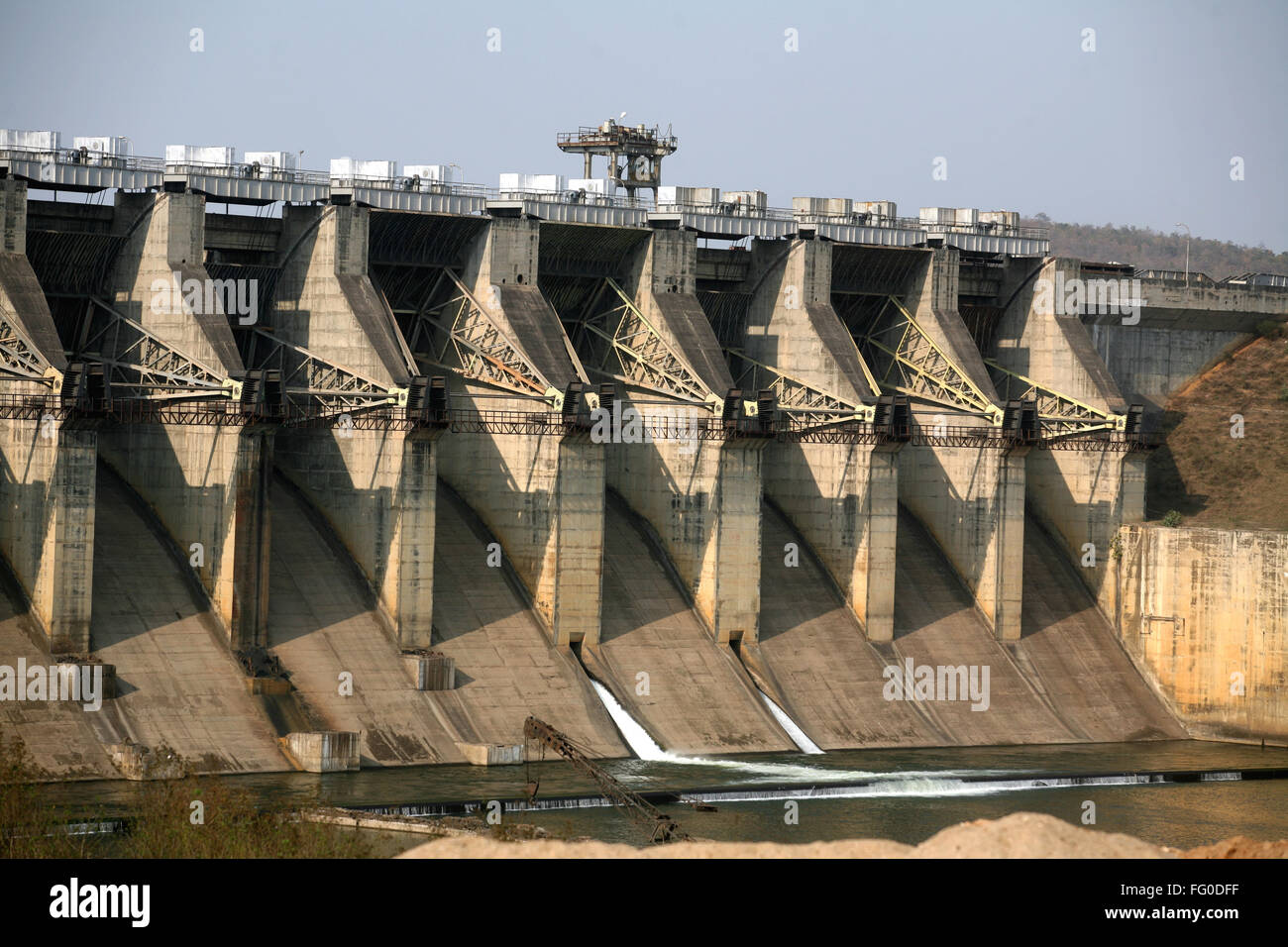 Chandil Damm elektrische Wasserkraft Projekt 2 x 4 MW Leistung bei Chandil, Saraikela Kharsanwa Bezirk von Jharkhand, Indien Stockfoto