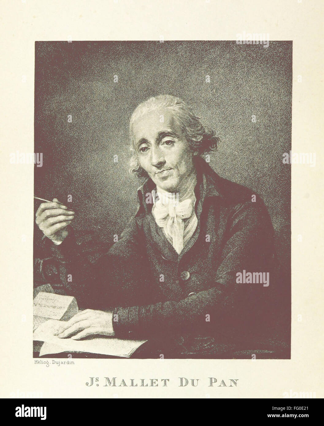 "La Révolution francaise vue de l'étranger" von Mallet du Pan bietet eine fremde Perspektive auf die Französische Revolution von 1789 bis 1799. Das Buch basiert auf seiner Korrespondenz in Bern und London und untersucht die europäischen Reaktionen auf die Revolution. Stockfoto