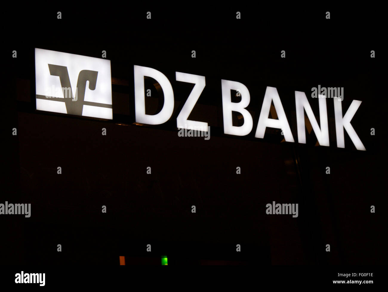 Markenname: "DZ Bank", Berlin. Stockfoto