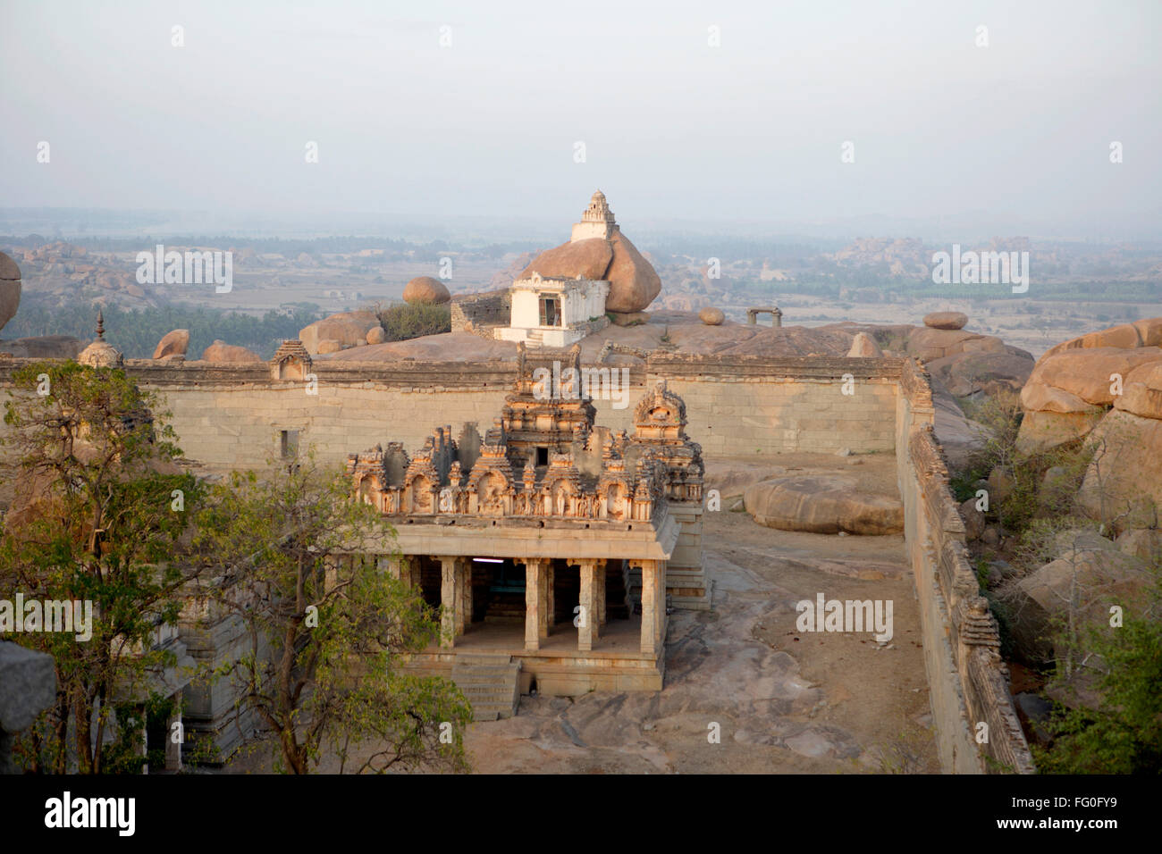 Raghunatha Tempel, Hampi, Hampe, Vijayanagara, UNESCO-Weltkulturerbe, Hospet, Hosapete, Bellary, Karnataka, Indien, Asien Stockfoto
