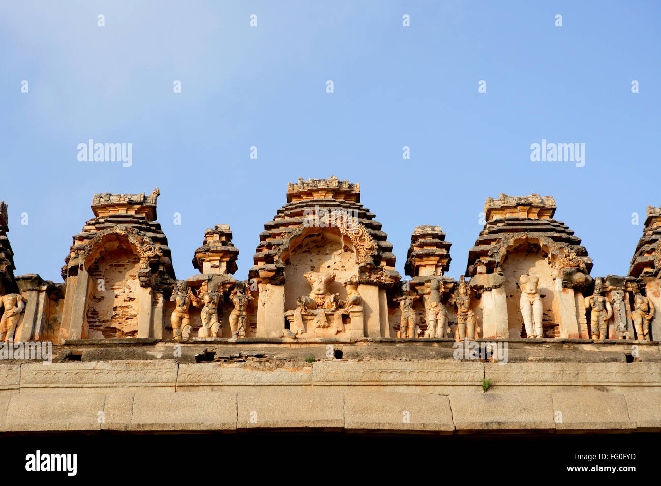 Raghunatha Tempel, Hampi, Hampe, Vijayanagara, UNESCO-Weltkulturerbe, Hospet, Hosapete, Bellary, Karnataka, Indien, Asien Stockfoto