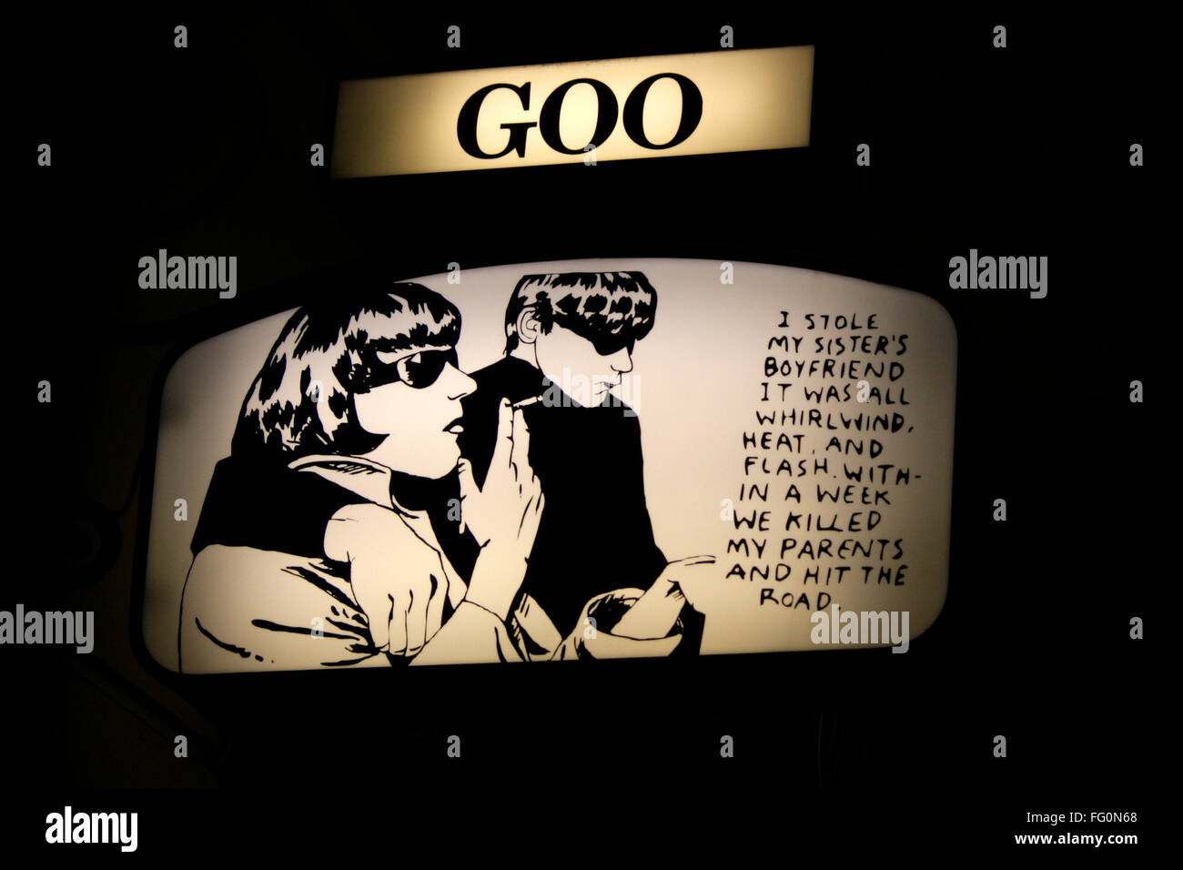Markenname: "Goo", Berlin. Stockfoto