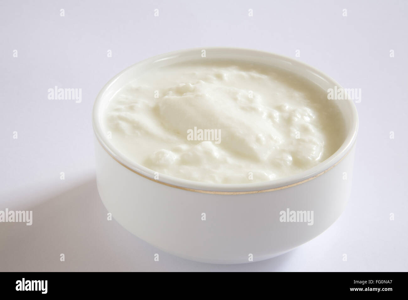 Quark Joghurt Dahi Heim- oder Molkerei Produkt Stockfoto