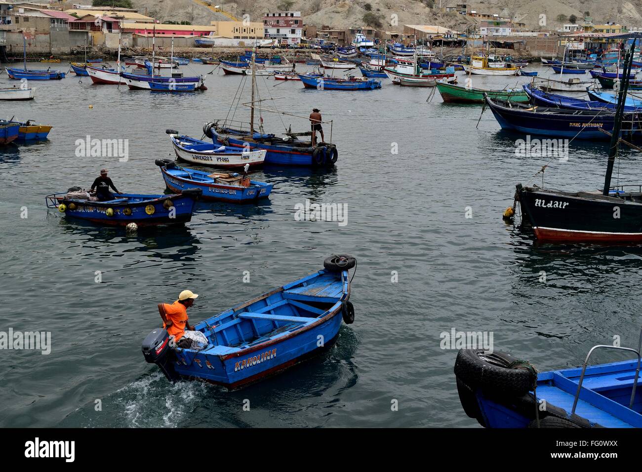 Hafenstadt PAITA. Abteilung von Piura. Peru Stockfoto