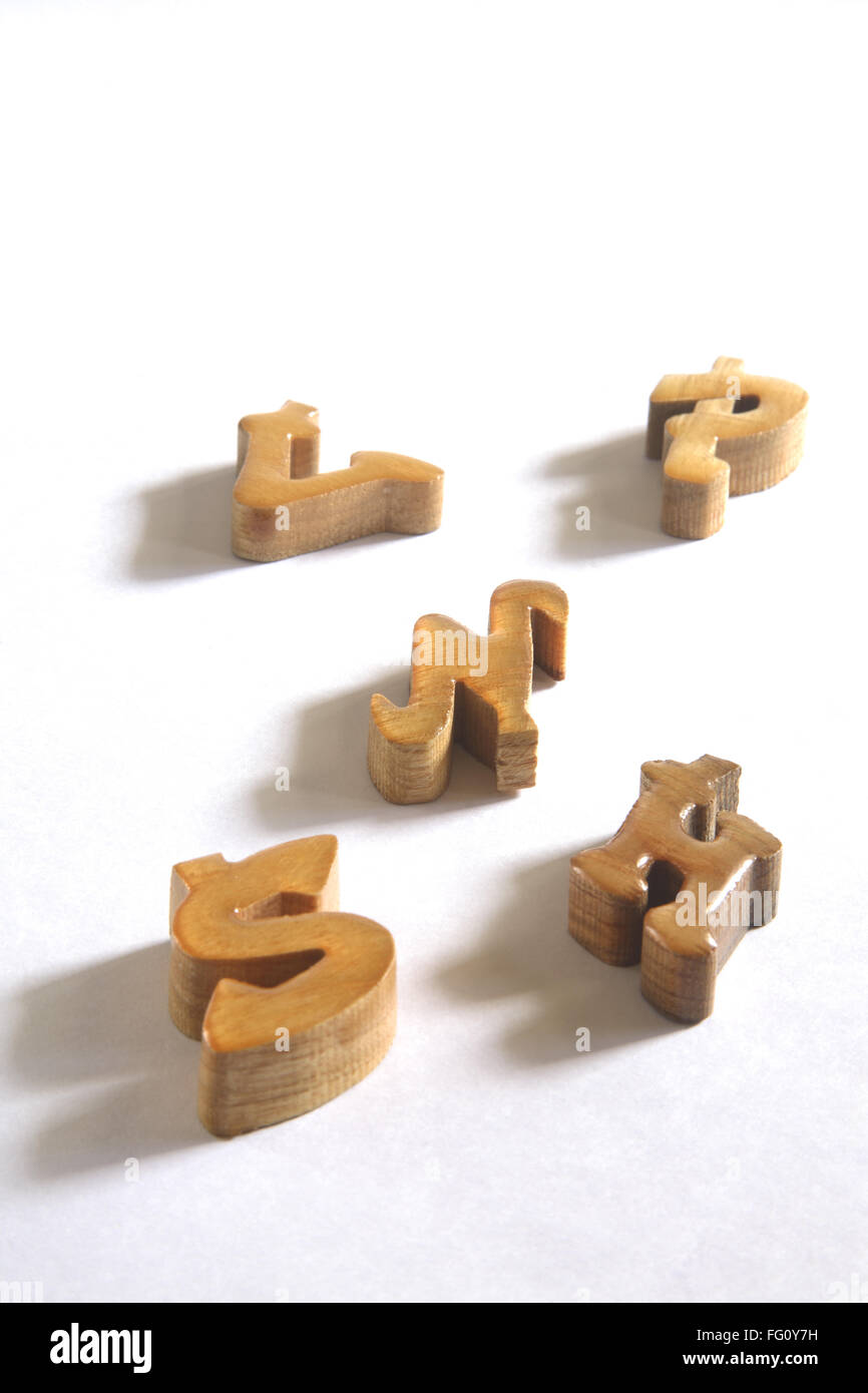 Konzept, Ashkar Buchstaben des englischen Alphabets aus Holz gefertigt Stockfoto