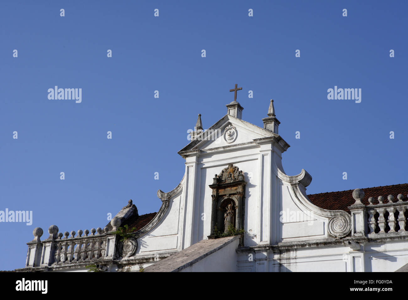 Kirche und Kloster von Santa Monica erbaute 1627 A.D., UNESCO-Weltkulturerbe, Old Goa, Velha Goa, Indien Stockfoto