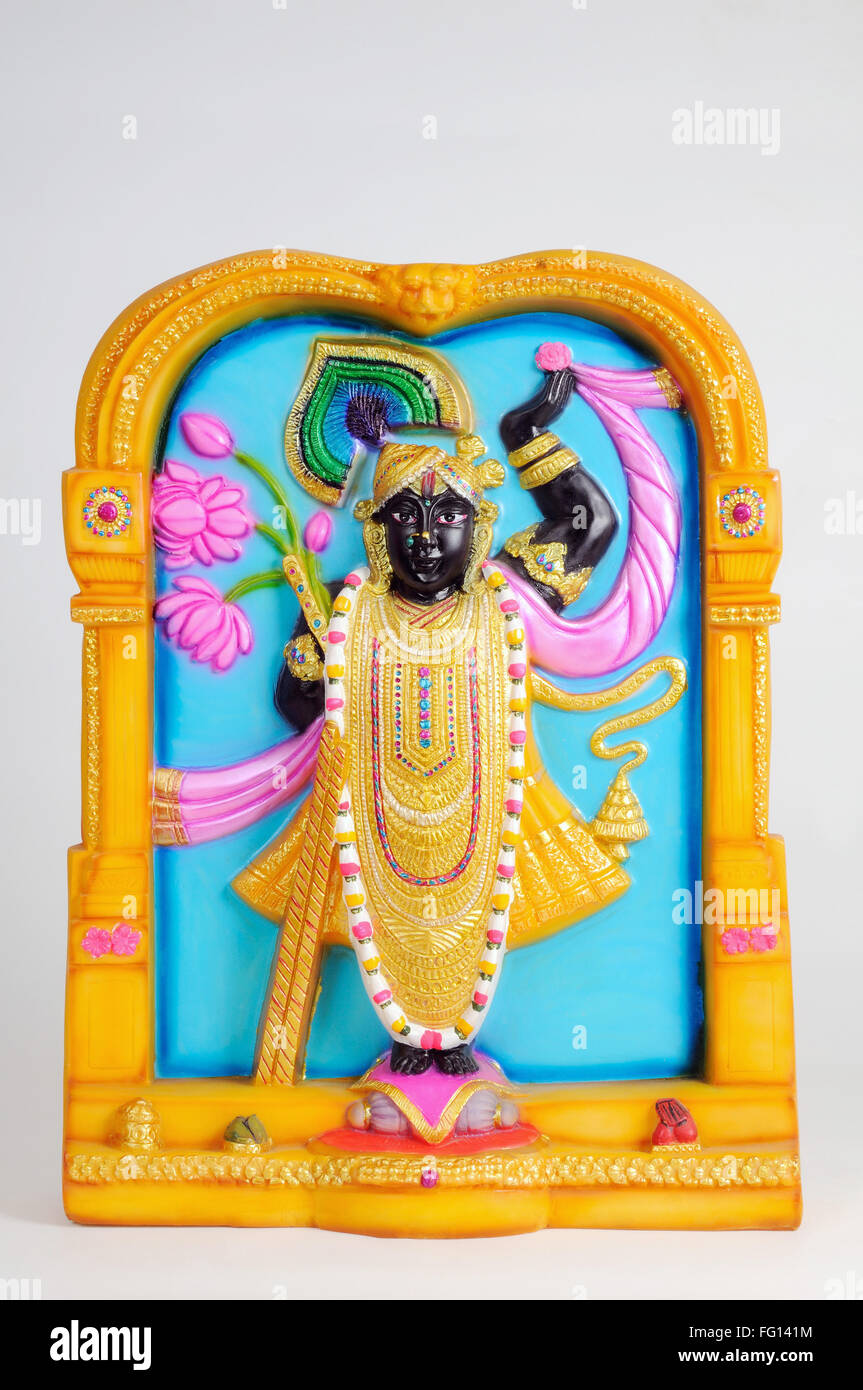 Statue von Herrn Shrinathji; Indien Stockfoto
