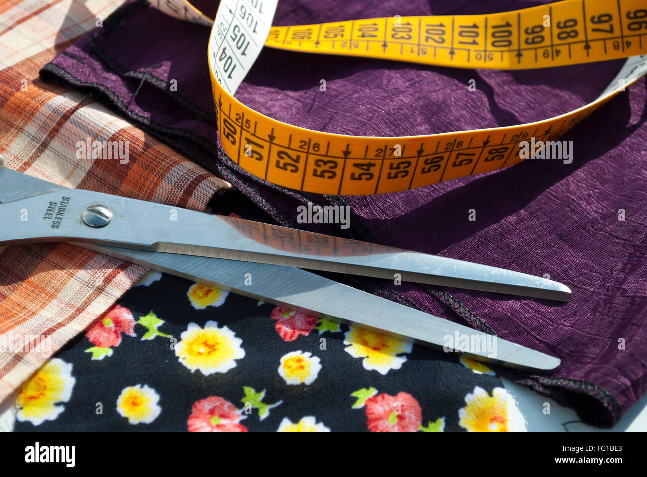 Nähzubehör Stockfoto