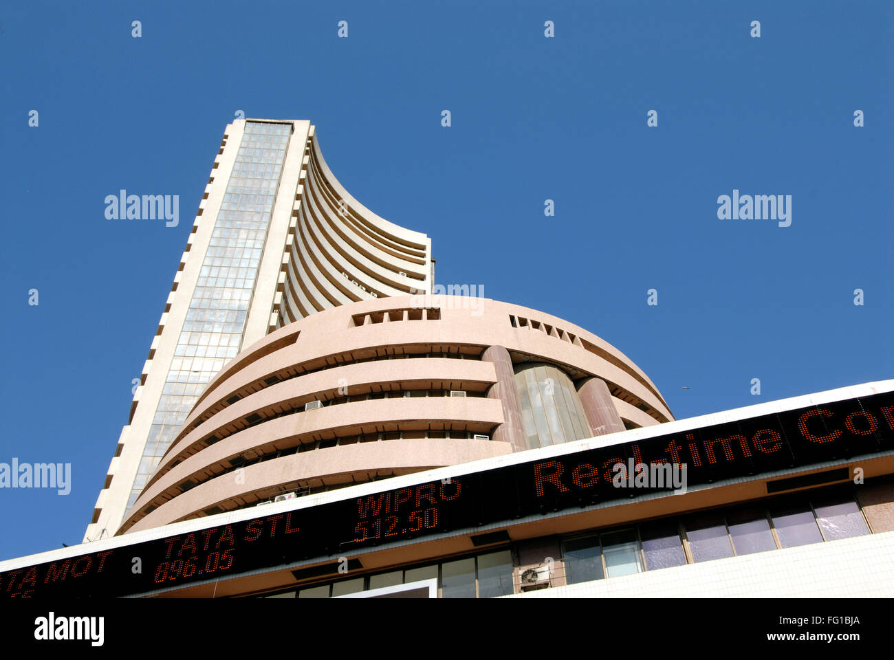 Der Bombay Stock Exchange BSE-Gebäude Fort Bombay Mumbai Maharashtra Indien Stockfoto