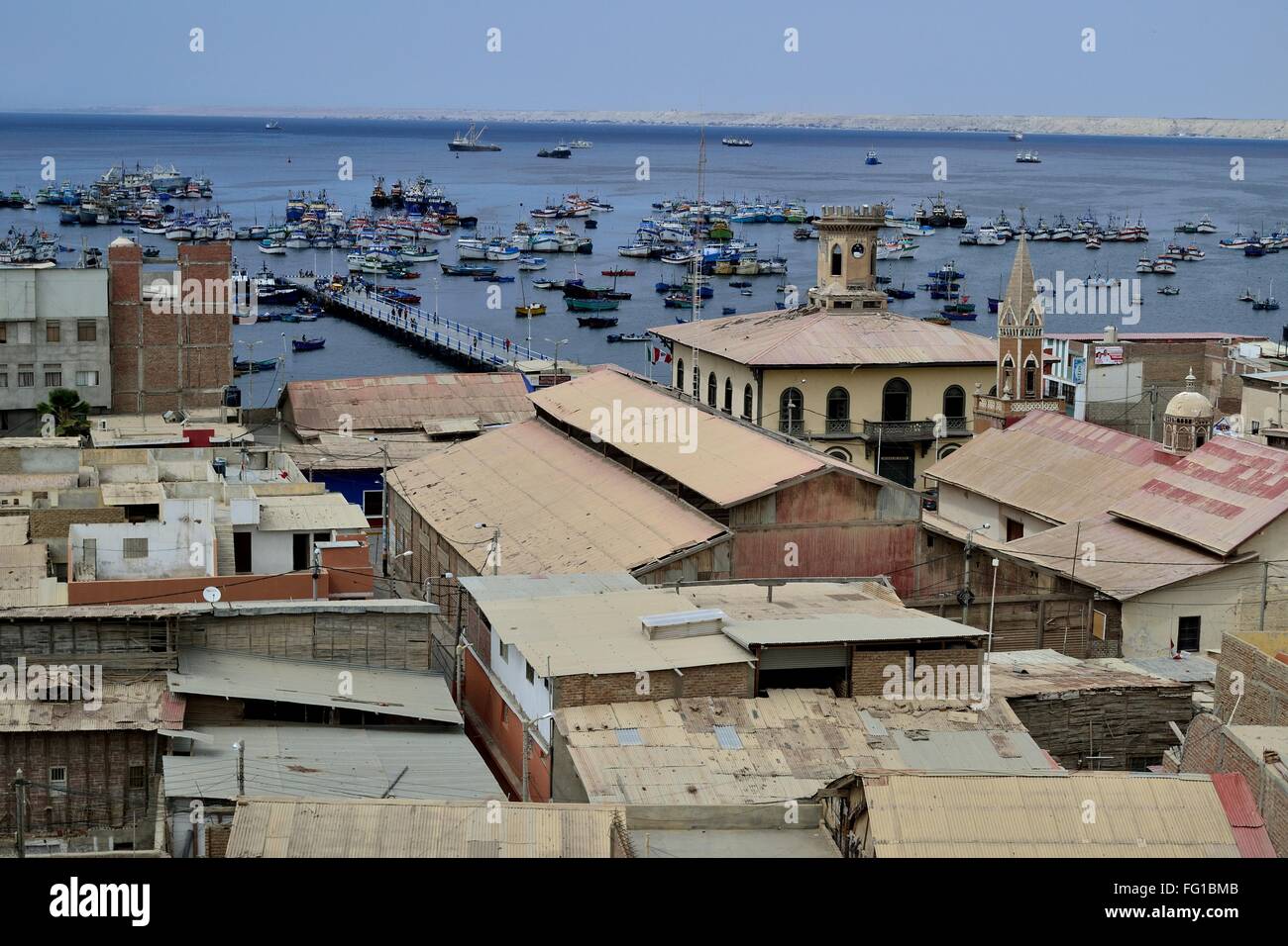 Bucht von PAITA. Abteilung von Piura. Peru Stockfoto