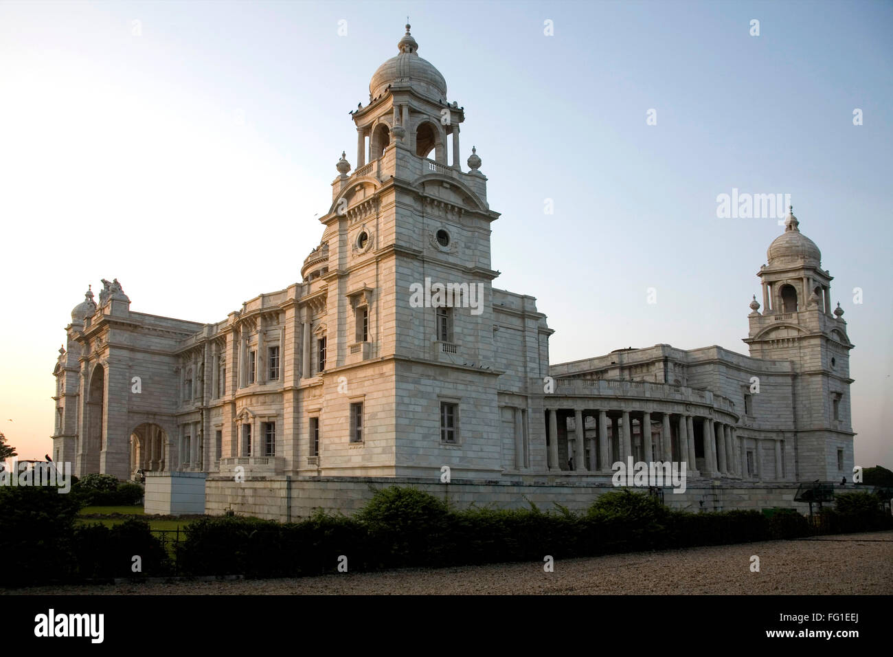 Victoria Denkmal beeindruckende Erinnerung an Britisches Raj, Calcutta jetzt Kolkata, Westbengalen, Indien Stockfoto