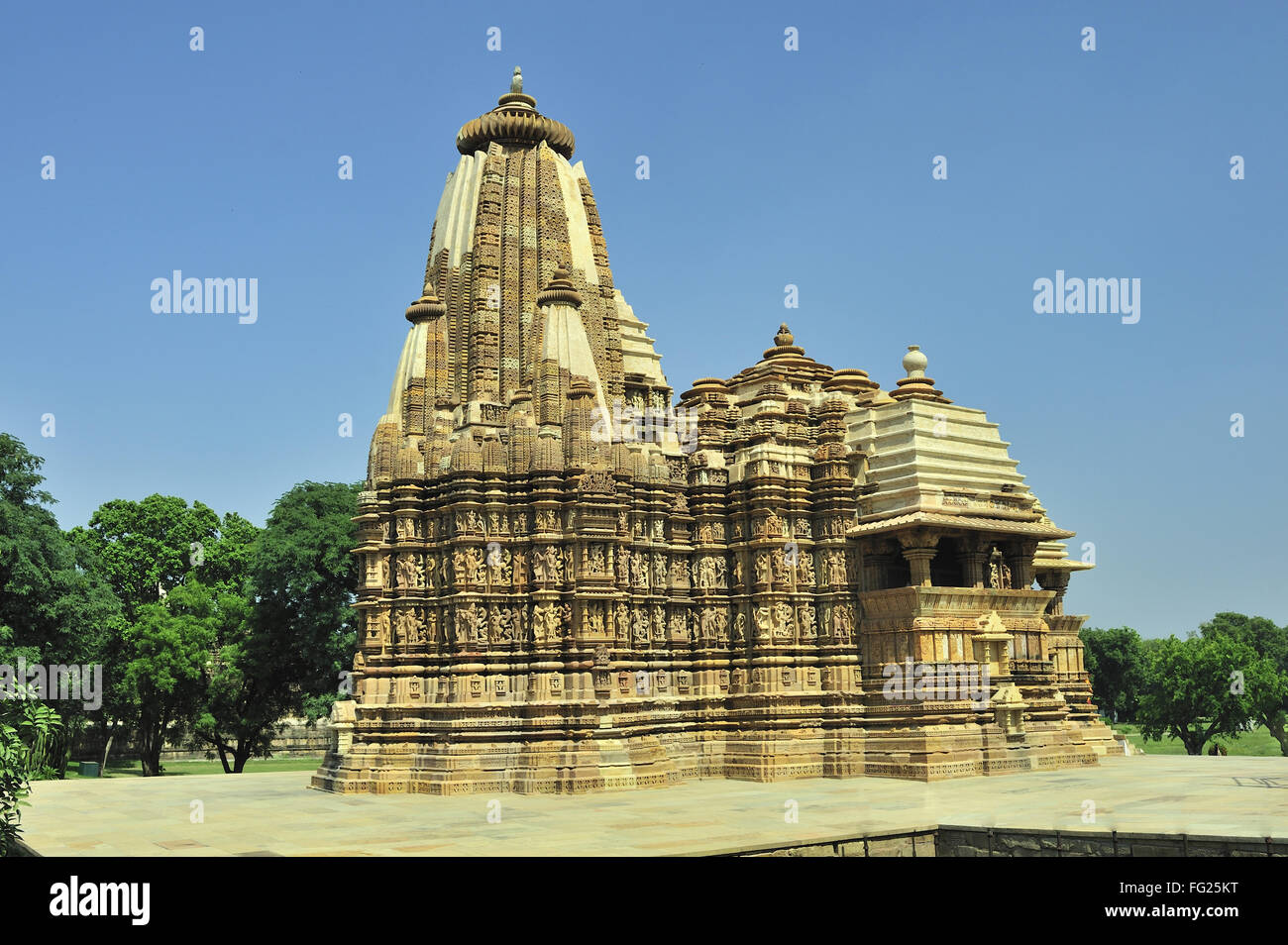 Jagadambi Khajuraho Tempel Madhya Pradesh, Indien Stockfoto
