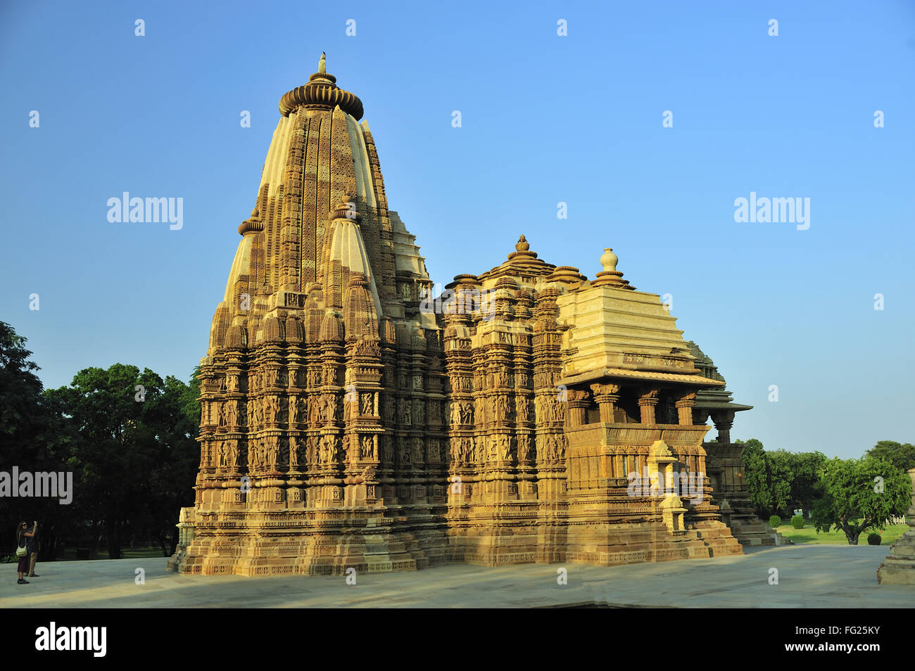 Jagadambi Khajuraho Tempel Madhya Pradesh, Indien Stockfoto