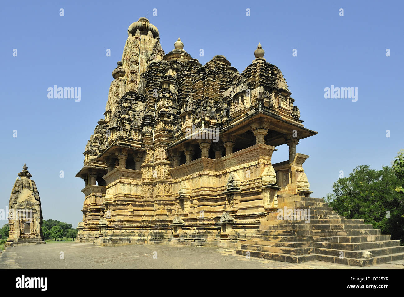 Vishvanath Tempel Khajuraho Madhya Pradesh, Indien Stockfoto