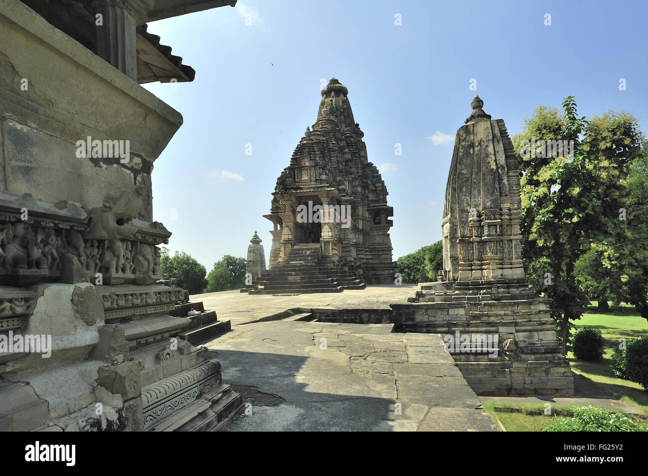 Vishvanath Tempel Khajuraho Madhya Pradesh, Indien Stockfoto