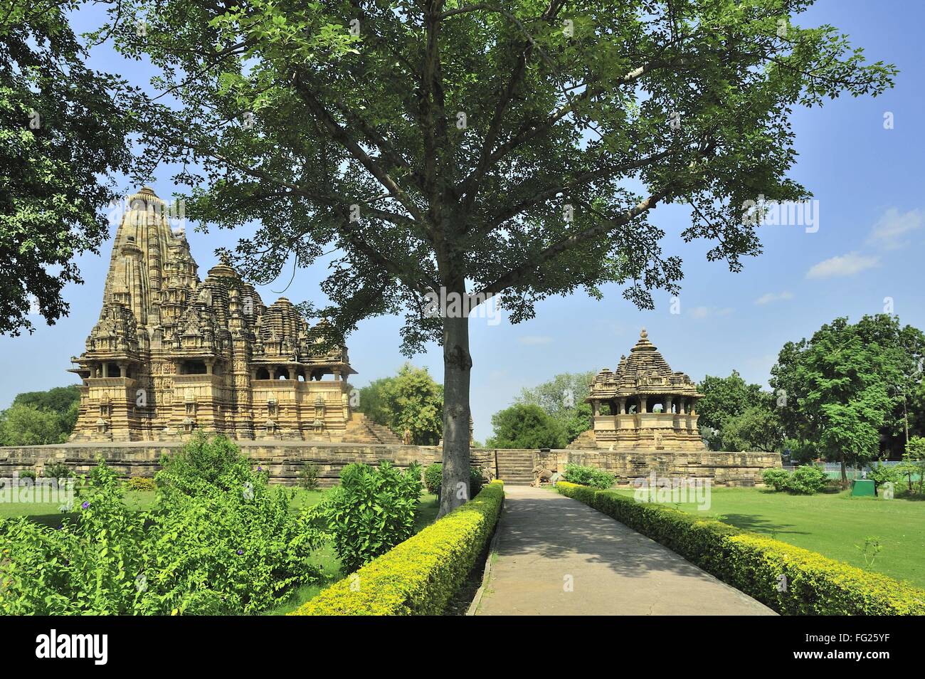 Vishvanath Tempel Khajuraho Madhya Pradesh, Indien Stockfoto