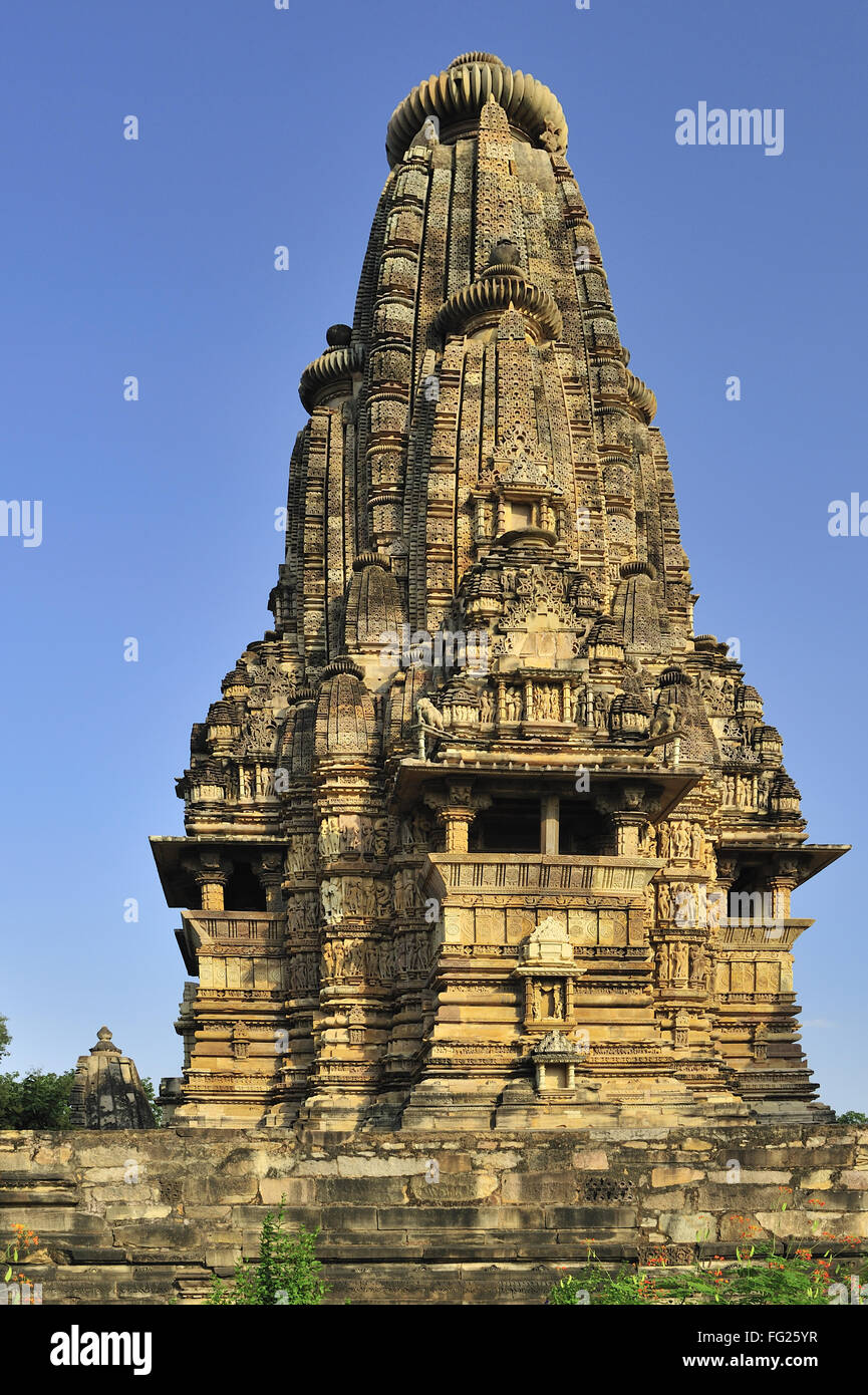 Vishvanath Tempel Khajuraho Madhya Pradesh, Indien Stockfoto