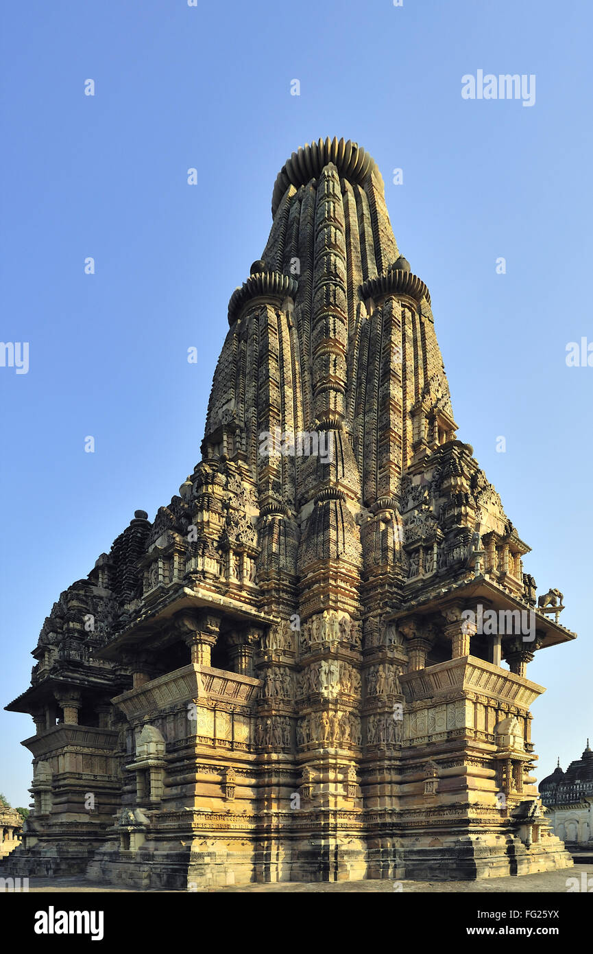 Vvishvanath Tempel Khajuraho Madhya Pradesh, Indien Stockfoto