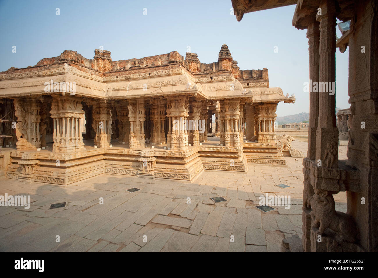 Vitthal Tempel; Hampi; Karnataka; Indien Stockfoto