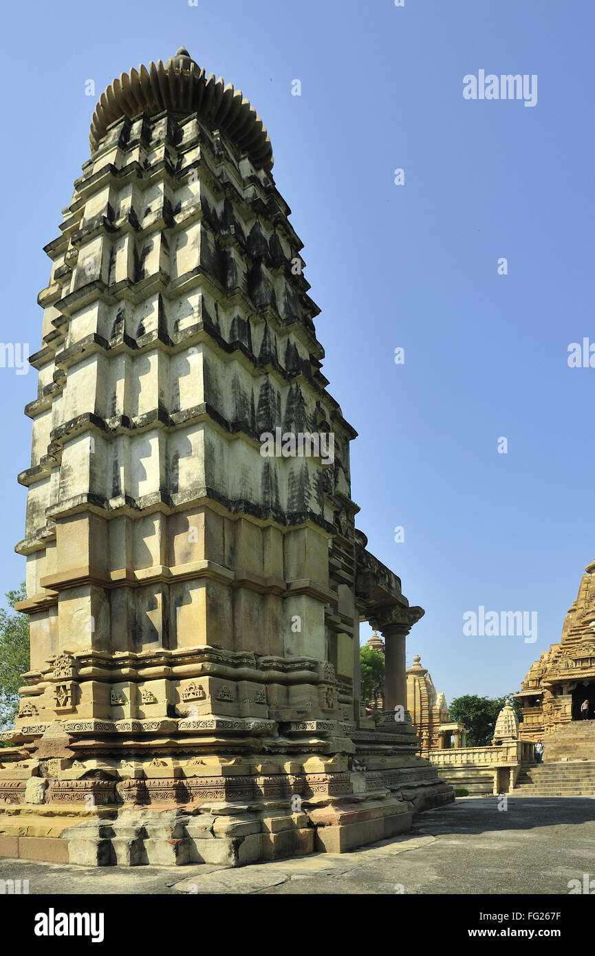 Khajuraho Lakshmi Tempel in Madhya Pradesh, Indien Stockfoto