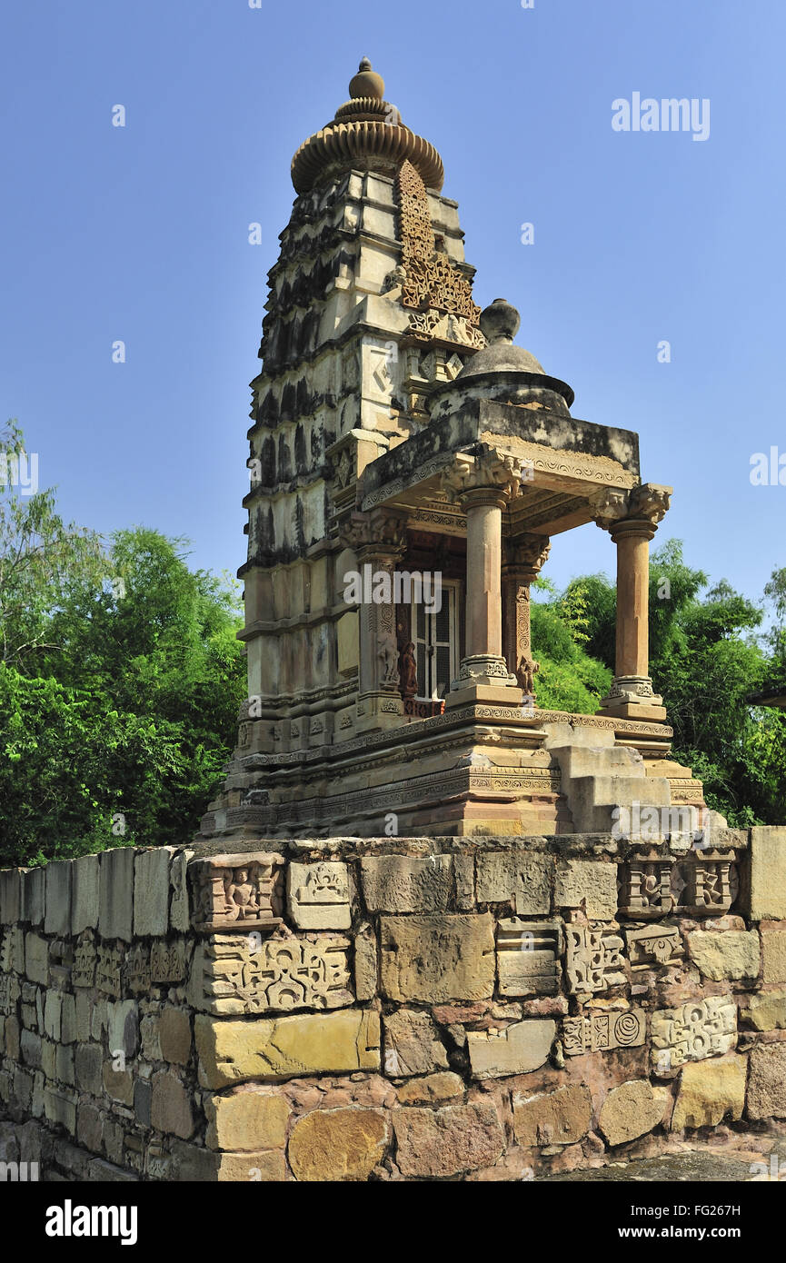 Khajuraho Lakshmi Tempel in Madhya Pradesh, Indien Stockfoto