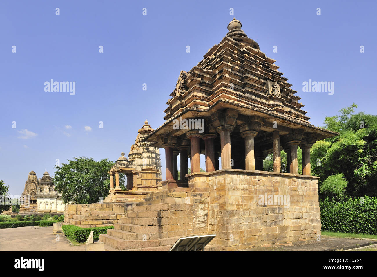 Khajuraho Varaha Tempel Madhya Pradesh, Indien Stockfoto