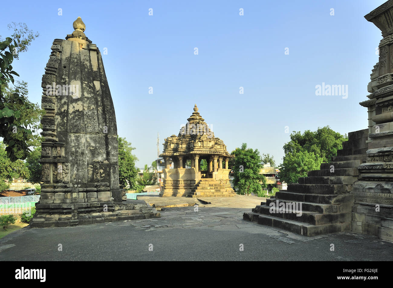 Nandi Tempel Khajuraho Madhya Pradesh, Indien Stockfoto