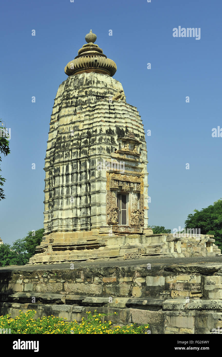 Parvati Tempel Khajuraho Madhya Pradesh, Indien Stockfoto