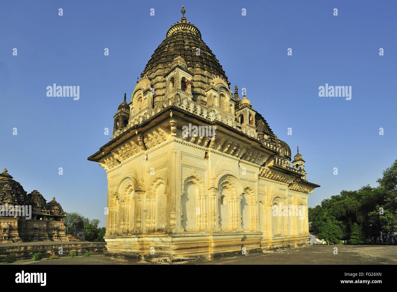 Parameshwari Tempel Khajuraho Madhya Pradesh, Indien Stockfoto