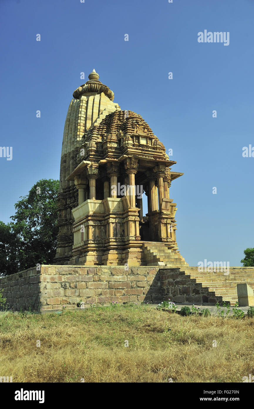 Chaturbhuj Tempels Khajuraho Madhya Pradesh, Indien Stockfoto