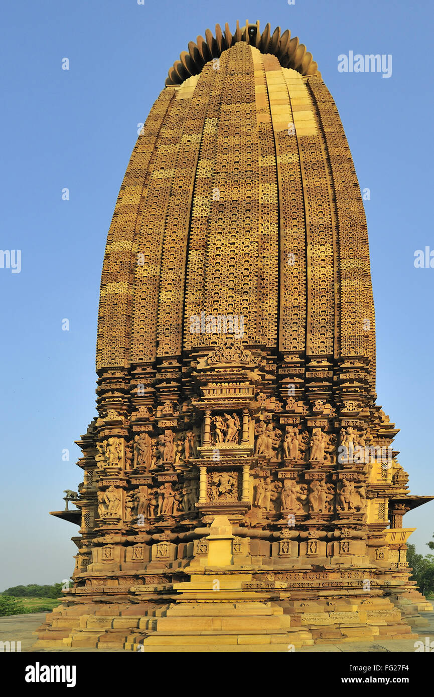 Vamana Khajuraho Tempel Madhya Pradesh, Indien Stockfoto
