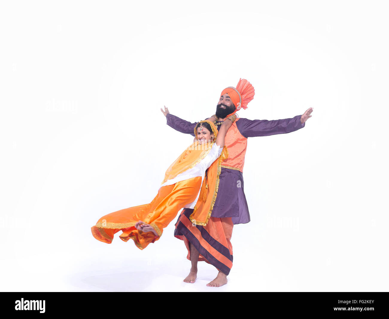 Tänzerinnen Volkstanz Bhangra Herr #779E; 779C Stockfoto