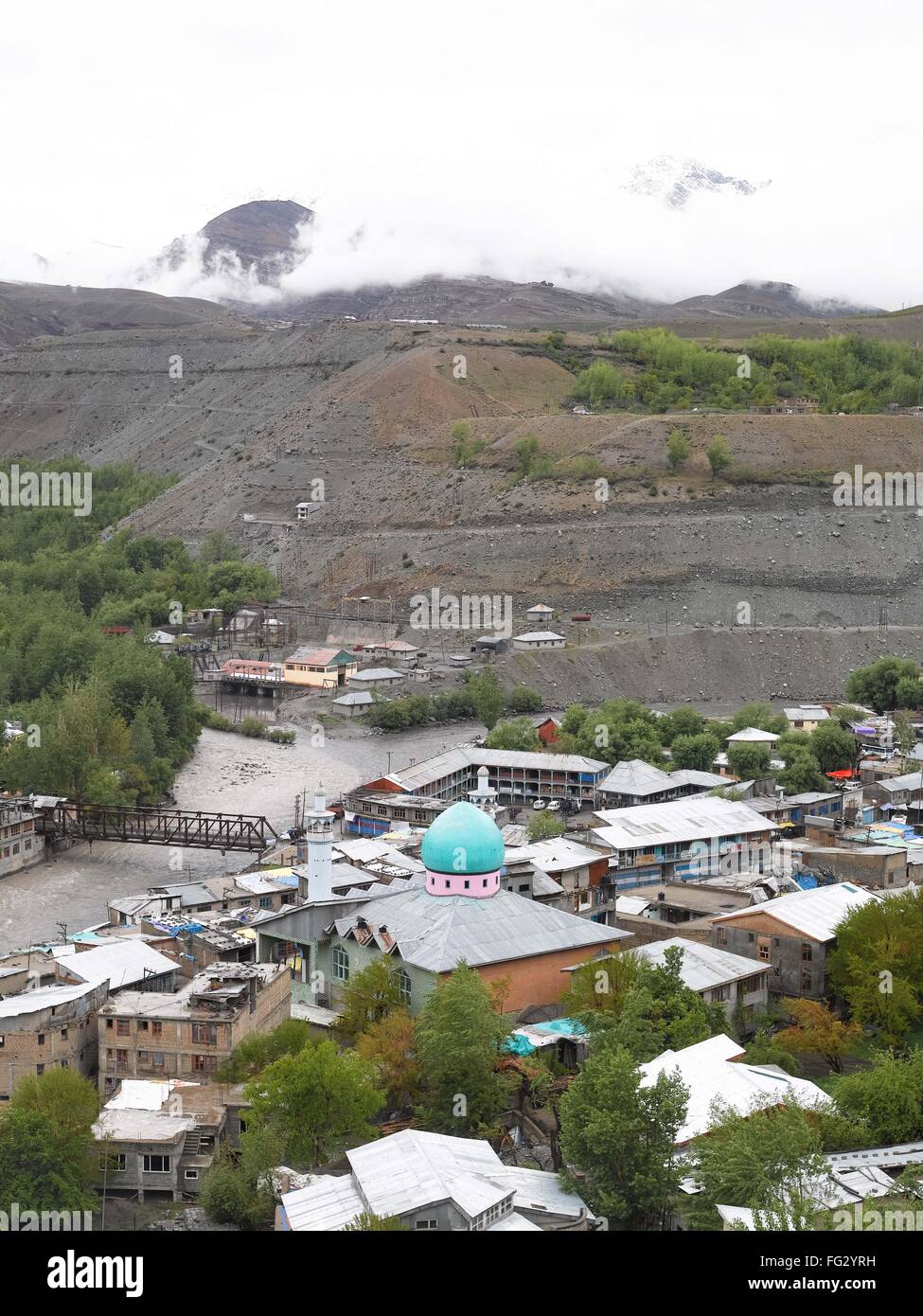 Stadt; Kargil; Srinagar-Leh Landstraße; Jammu und Kaschmir; Indien Stockfoto