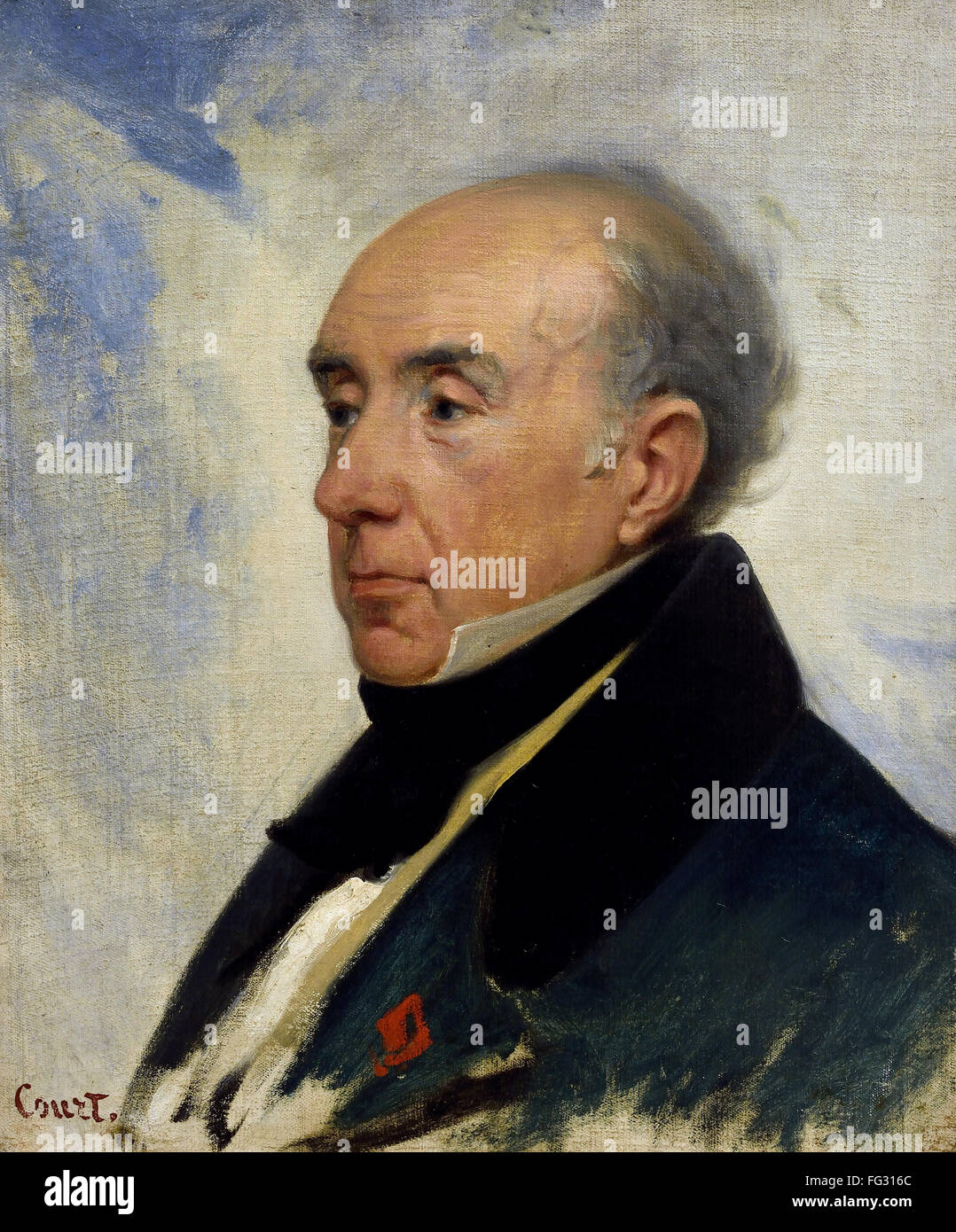 Porträt Boissy d durch Joseph Desire Gericht 1797-1865 Frankreich Französisch Stockfoto