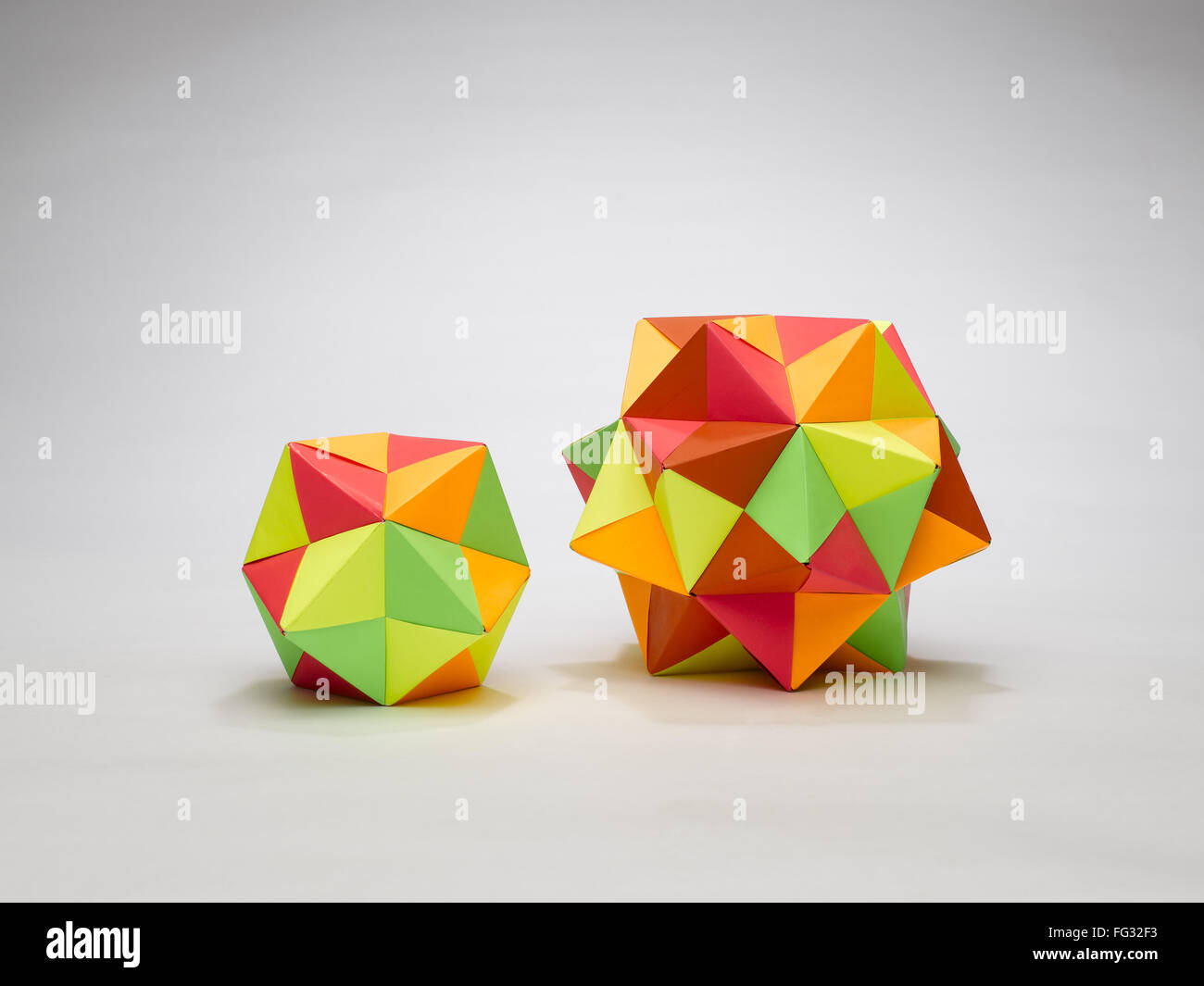 Multiplex-Origami Kugeln Indien Stockfoto
