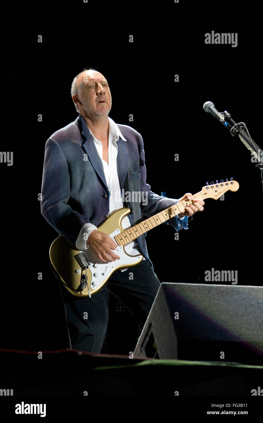 Wer die live auf der Bühne der Pyramide auf dem Glastonbury Festival 2007, Somerset, England, Vereinigtes Königreich. Stockfoto