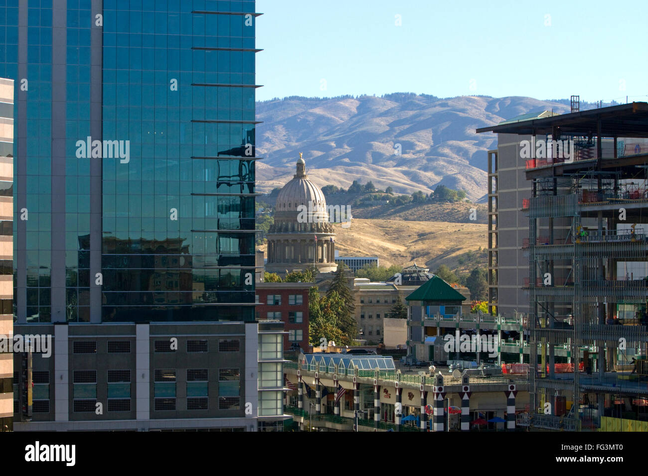 Idaho Zustand Capitol-Gebäudes in der Innenstadt von Boise, Idaho, USA. Stockfoto
