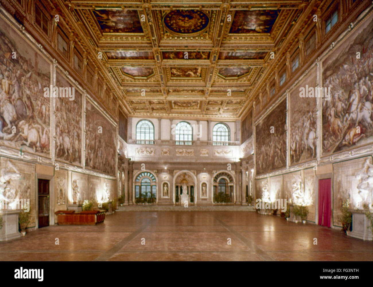 FLORENZ PALAZZO VECCHIO. /nThe Salone dei Cinquecento, von Simone del