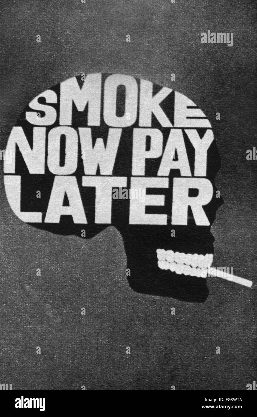 Anti Raucher Plakat 1964 Nanti Smoking Plakat Von Der Britischen Medizinischen Assocation 1964 Veroffentlicht Stockfotografie Alamy