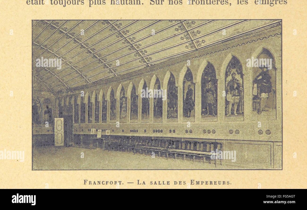 „L'Allemagne, 1789-1810“ erforscht das Ende des alten Deutschen Reiches und die Zeit vor seiner Transformation im späten 18. Und frühen 19. Jahrhundert. Das Buch ist illustriert und bietet Einblicke in die politischen und sozialen Veränderungen der Zeit. Stockfoto
