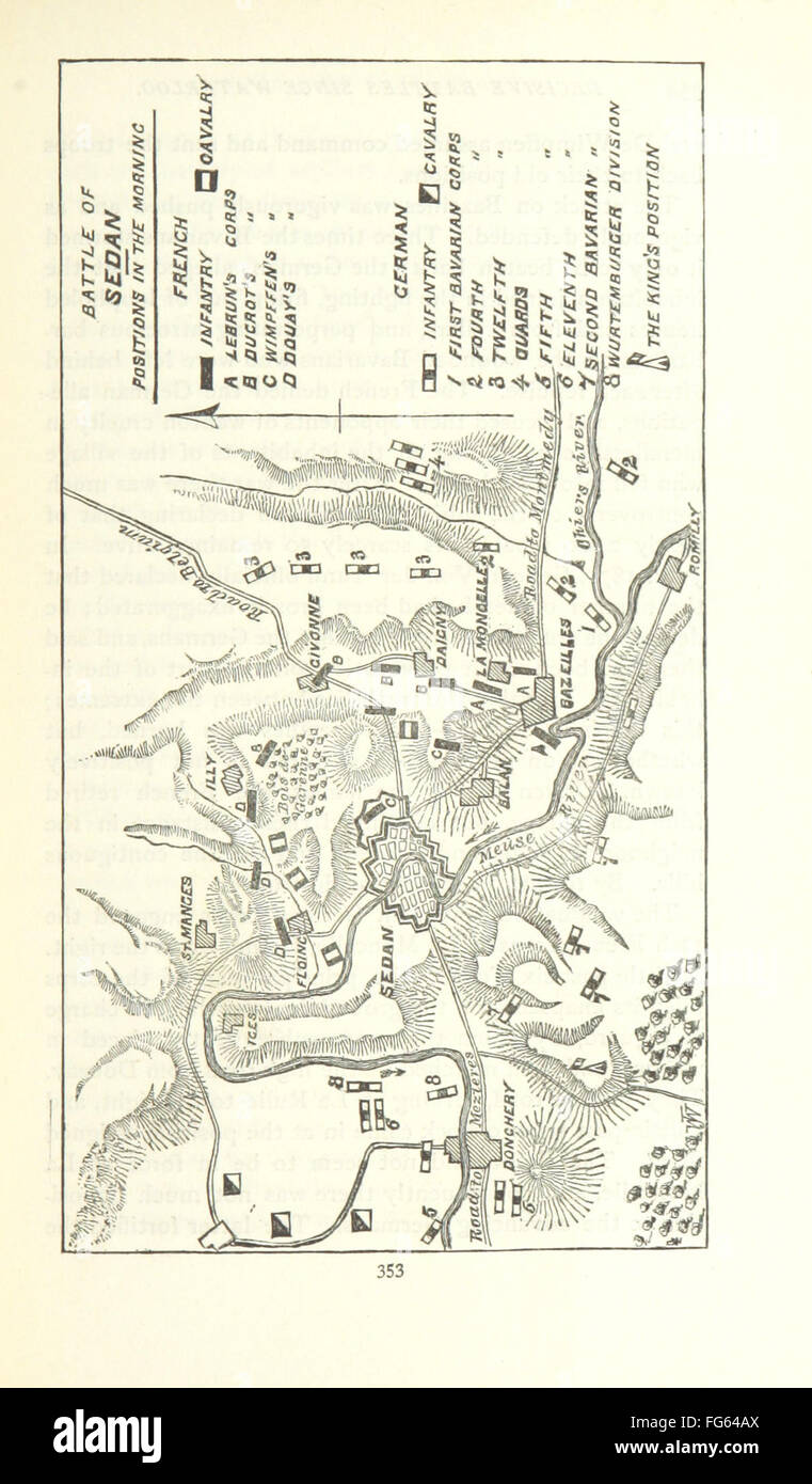 „Entscheidende Schlachten seit Waterloo“ bietet detaillierte Berichte über wichtige militärische Ereignisse zwischen 1815 und 1887 und bietet einen detaillierten Einblick in die Schlachten, die die europäische und globale Geschichte geprägt haben. Das Buch wird illustriert, um wichtige Momente in diesen Konflikten hervorzuheben. Stockfoto