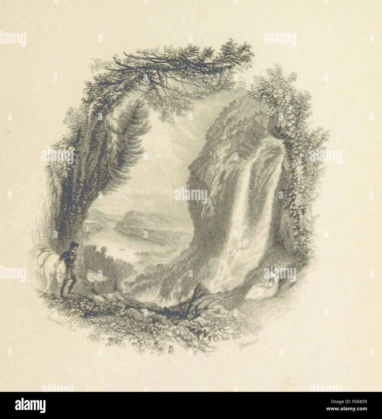 Diese aus dem 19. Jahrhundert stammende illustrierte Ausgabe von „The Poetical Works of Thomas Campbell“ enthält 20 Vignetten von J.M.W. Turner und 37 Holzschnitte. Die Illustrationen ergänzen Campbells Gedichte und bereichern das Leseerlebnis mit visuellen Darstellungen seiner literarischen Themen. Stockfoto