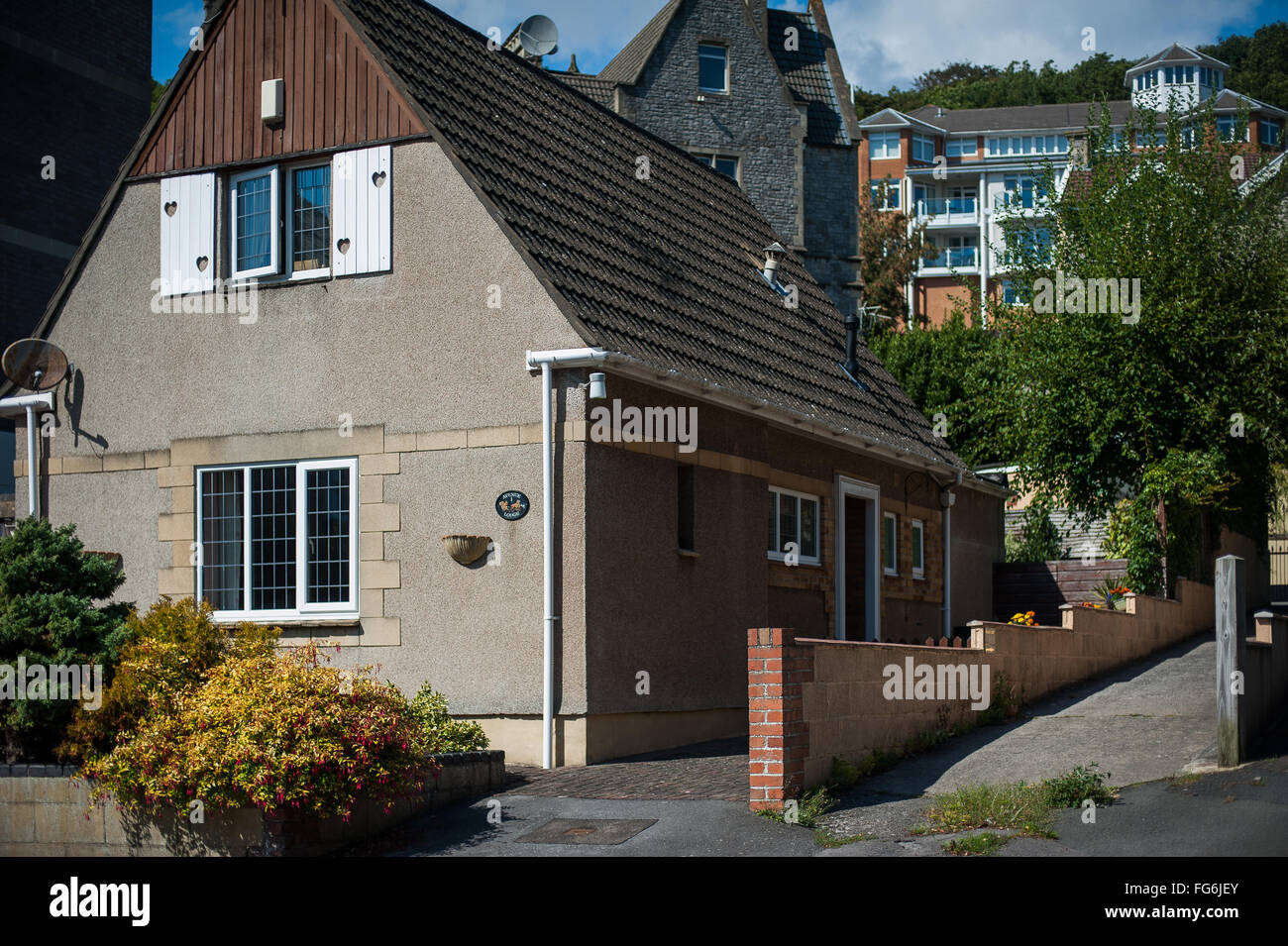 Wohnarchitektur und Häuser, Oldenburg, England Stockfoto