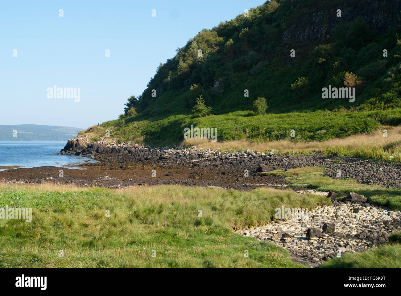 Blick auf das Meer, Isle of Mull Stockfoto